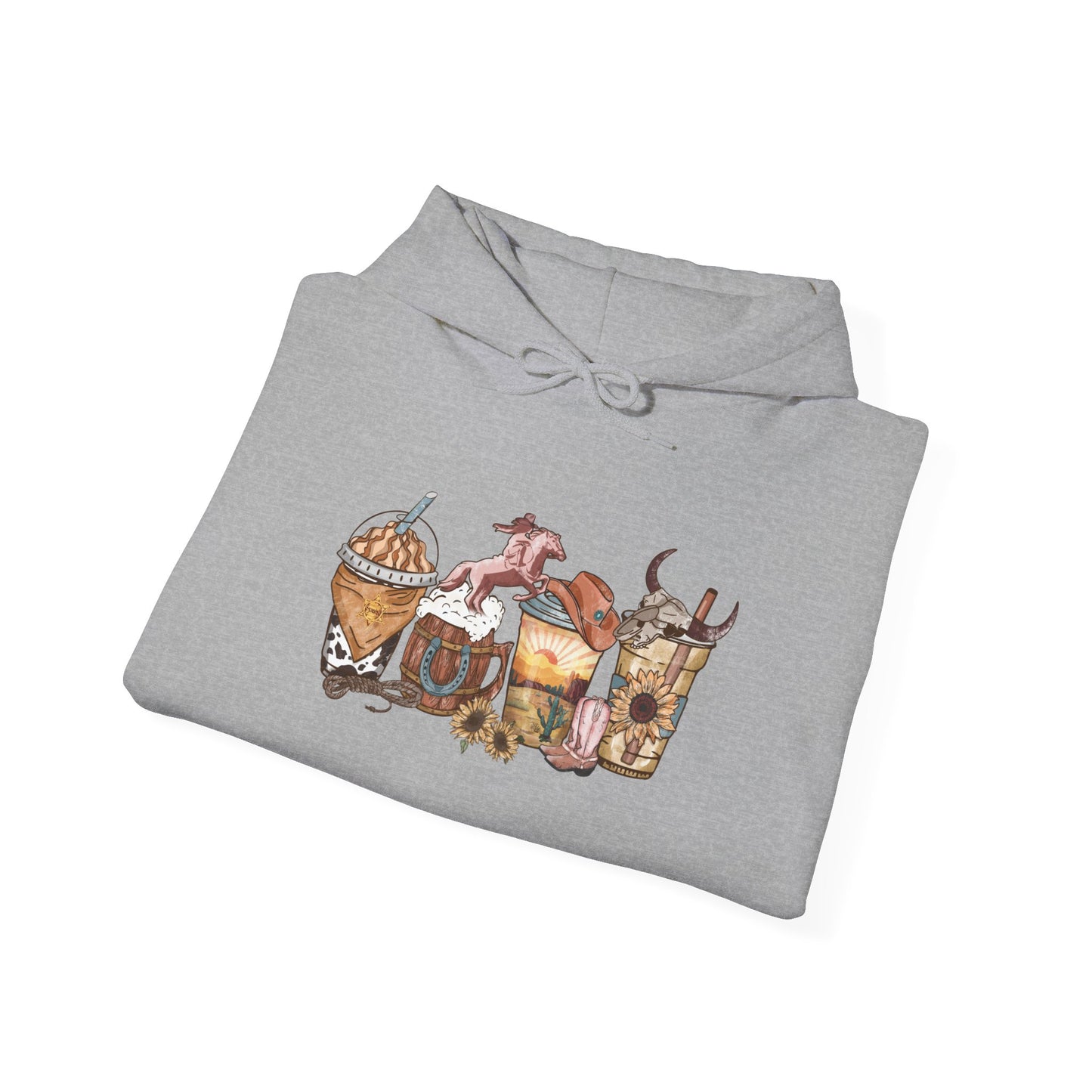 Boho Western Unisex Hooded Sweatshirt