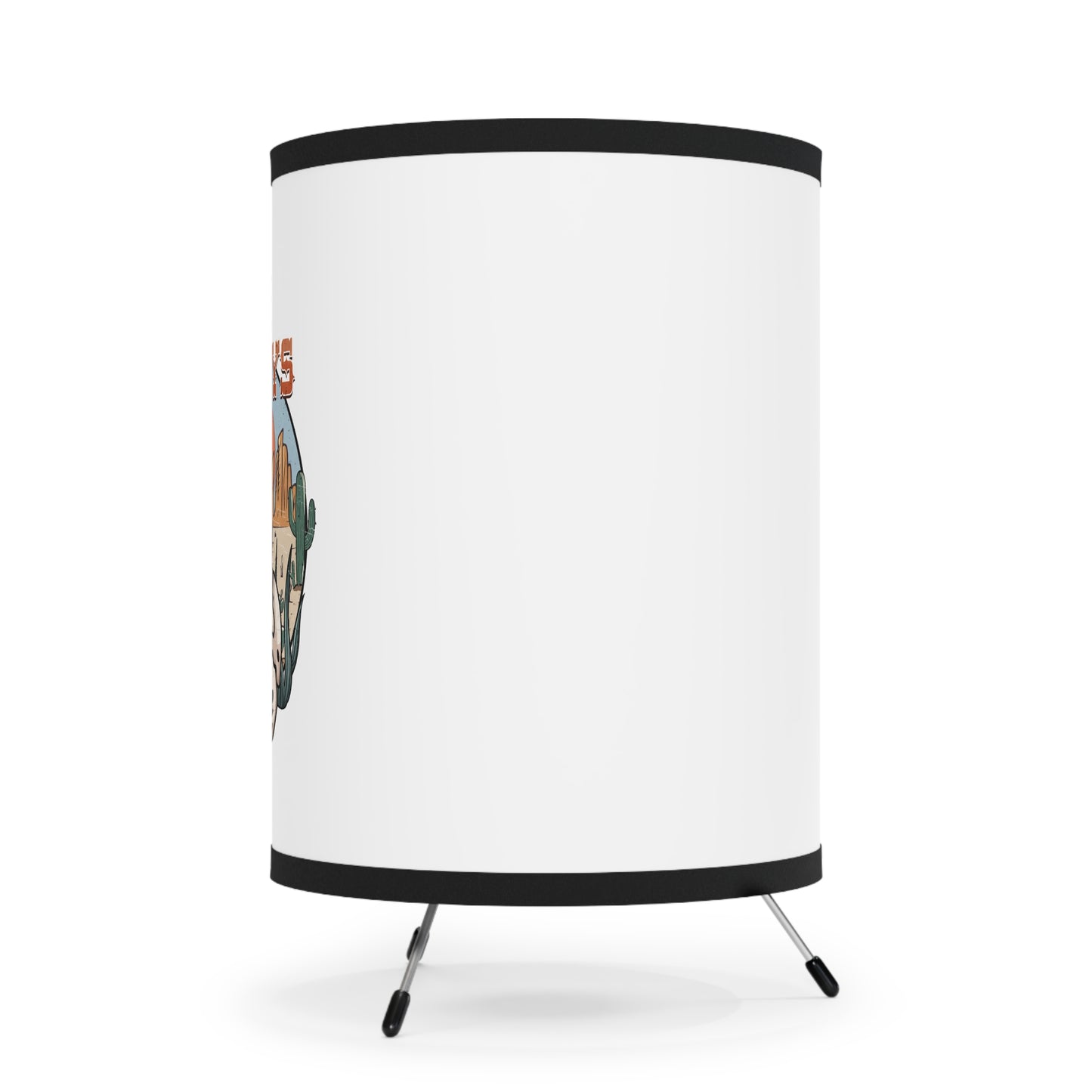 Tripod Lamp with High-Res Printed Shade, US\CA plug