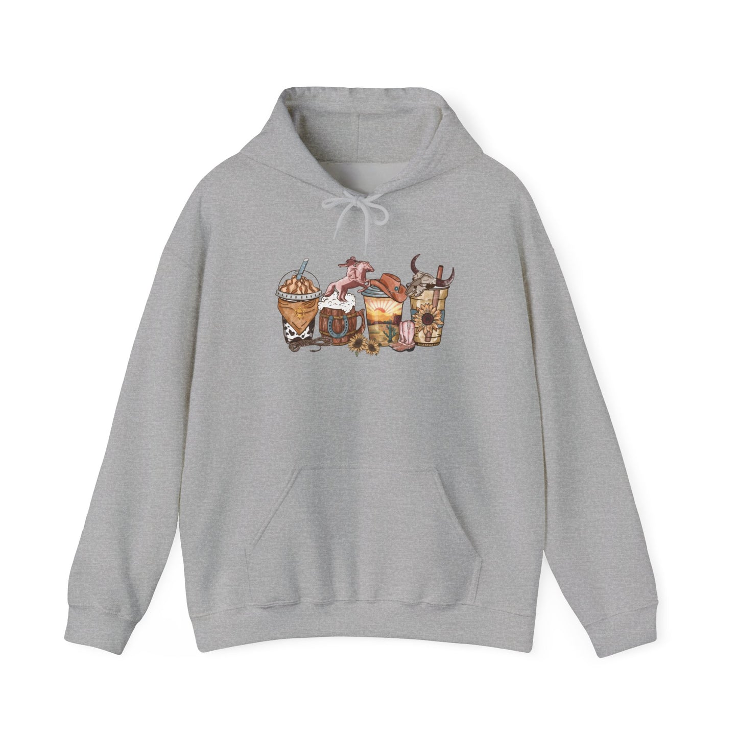 Boho Western Unisex Hooded Sweatshirt