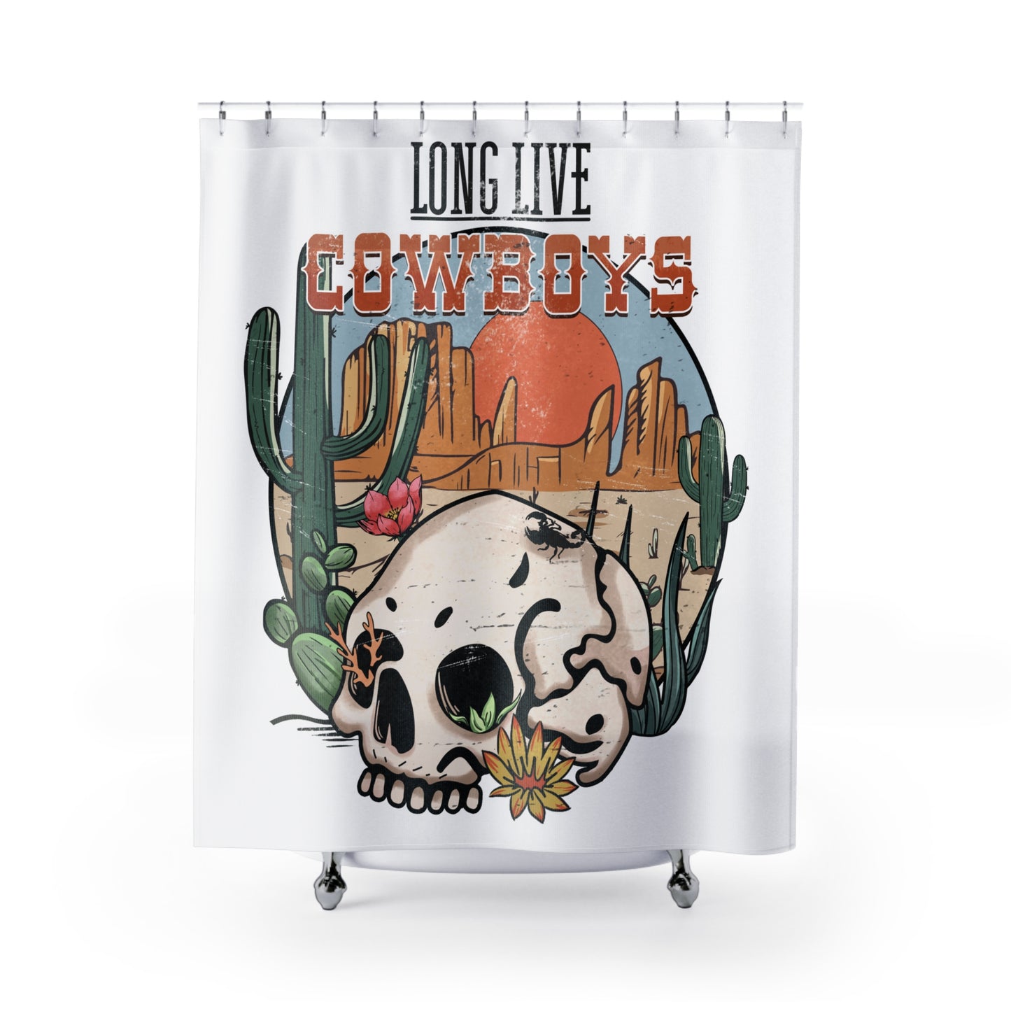 Long Live Cowboys Shower Curtains