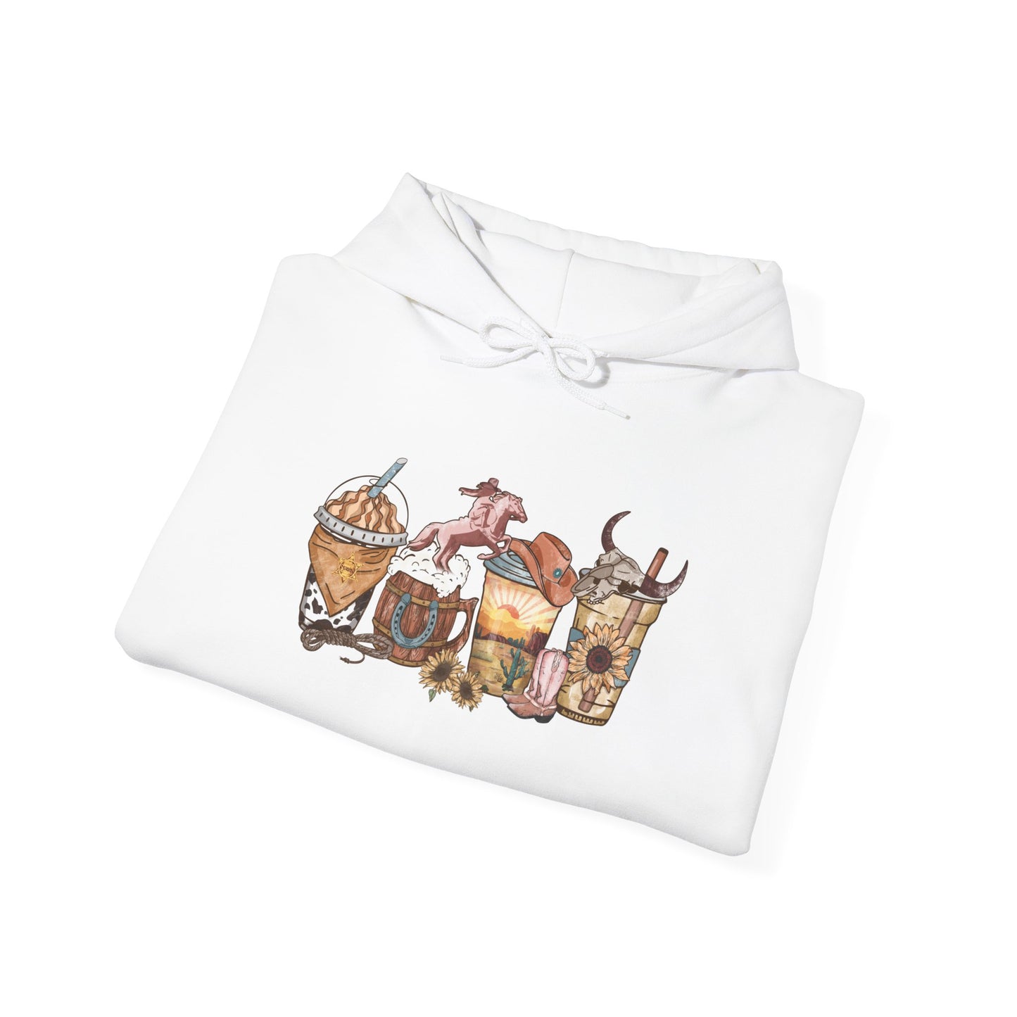 Boho Western Unisex Hooded Sweatshirt