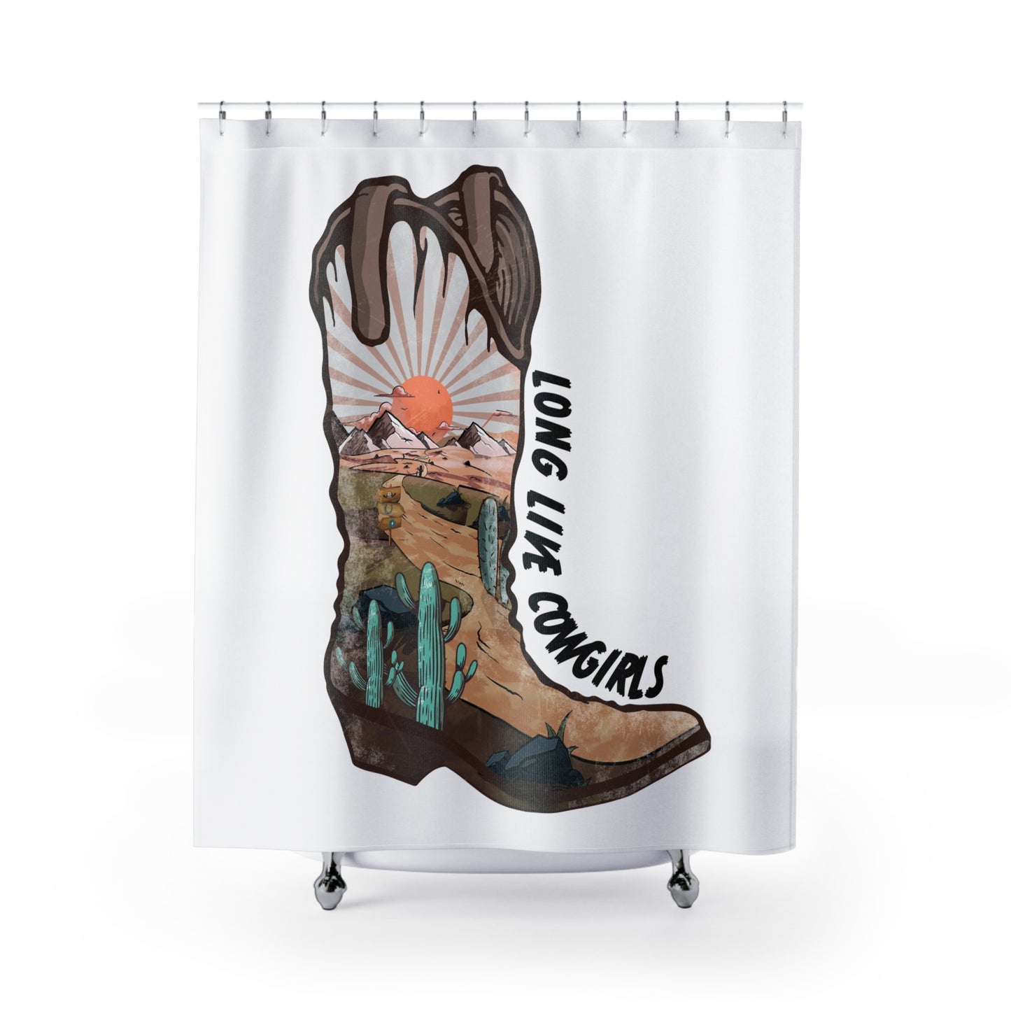 Cowgirls Boot Shower Curtains