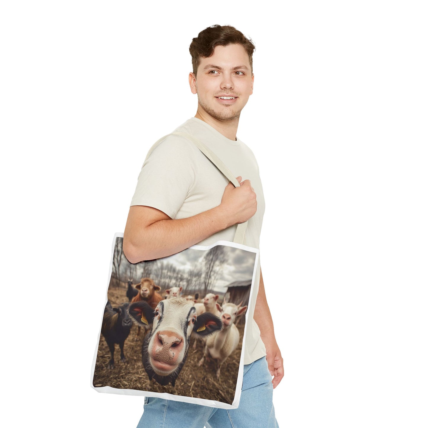 Cow Selfie - Tote Bag
