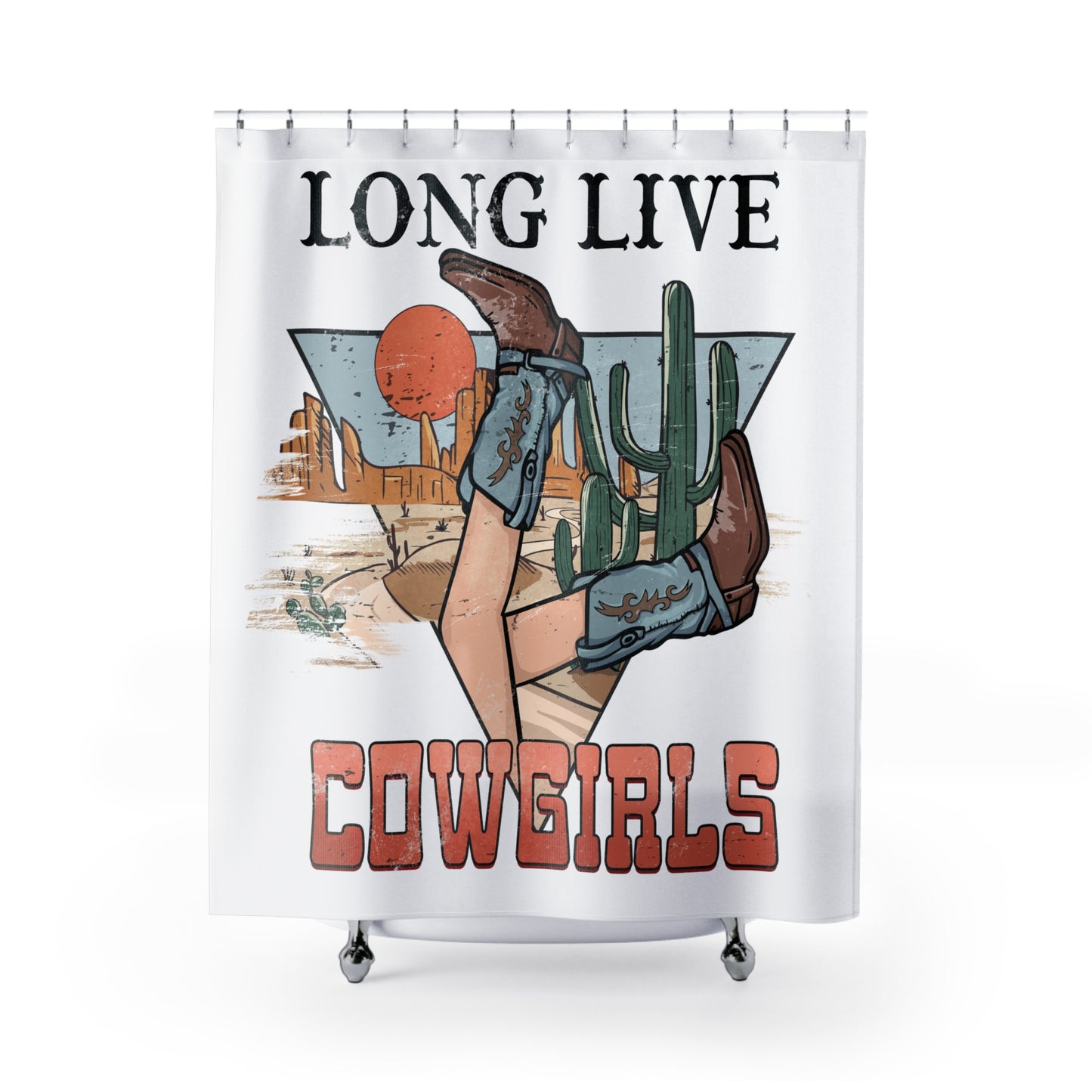 Long Live Cowgirls Shower Curtains