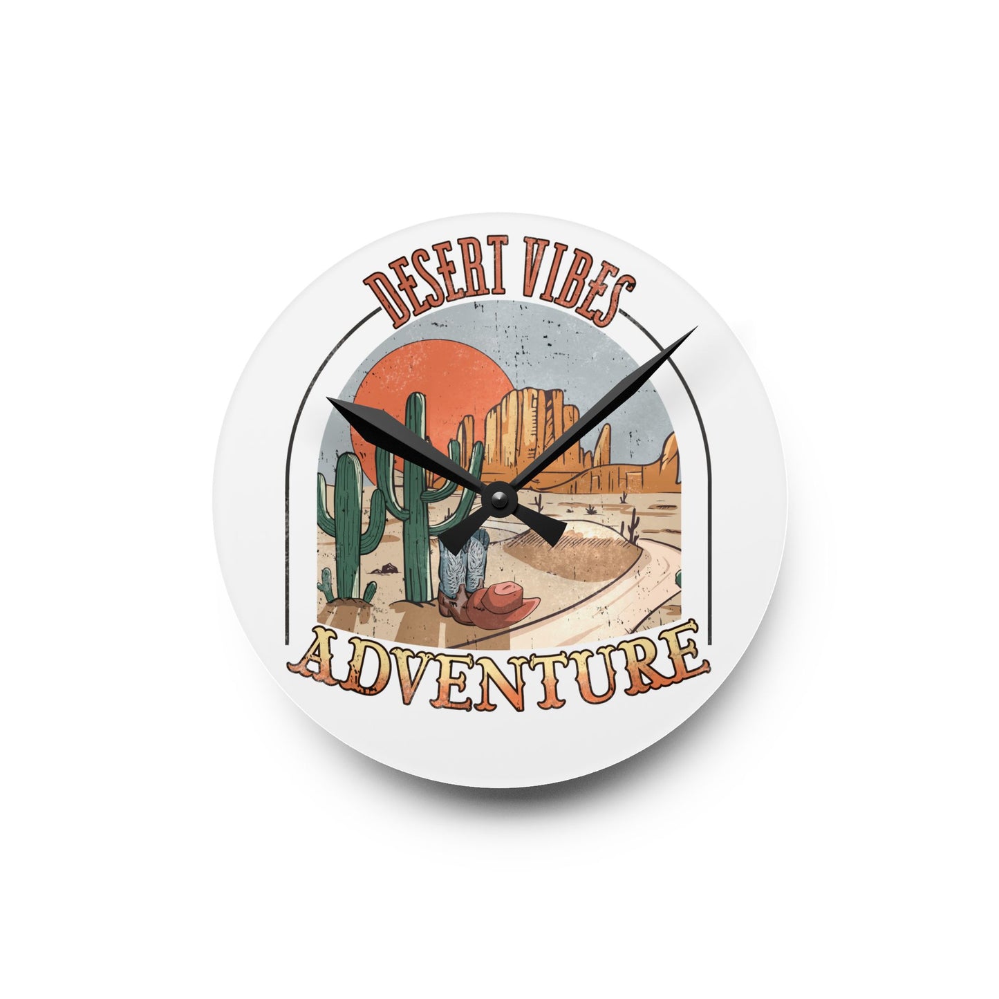 Desert Vibes Adventure Wall Clock